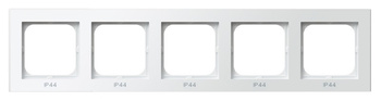 OSPEL SONATA RH-5R/75 Ramka pięciokrotna do łączników IP-44 biały
