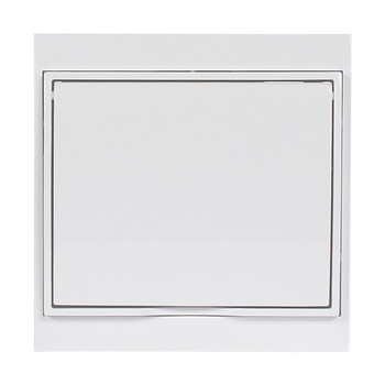 Gniazdo pojedyncze p/t 2P+Z, Schuko, bryzgoszczelne z klapką Luna, 16A, 250V, PT-17LH, biały