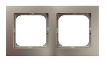 OSPEL AS R-2G/45 Ramka podwójna satyna light