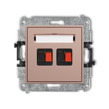 KARLIK ICON 62IGG-2 Mechanizm gniazda głośnikowego podwójnego