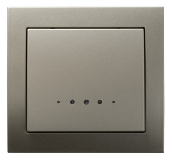 OSPEL KIER ŁP-12WS/45 Łącznik kontrolny z podświetleniem satyna