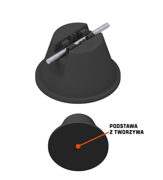 AN-KOM Uchwyt betonowy w tworzywie z podstawką B931516