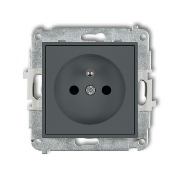 KARLIK ICON 28IGP-1zp  Gniazdo pojedyńcze  z uziemieniem 2P+Z (przesłony torów prądowych)