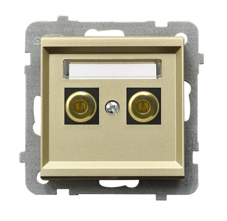 OSPEL SONATA GGN-1R/m/39 Gniazdo głośnikowe pojedyncze złoty