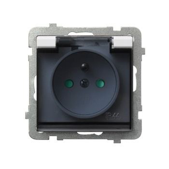 OSPEL SONATA GPH-1RZP/m/00/d Gniazdo bryzgoszczelne z uziemieniem IP-44