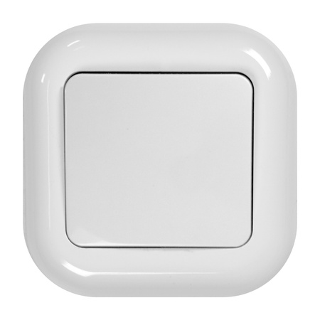 Łącznik p/t 10A, 250V, schodowy, FAN, biały