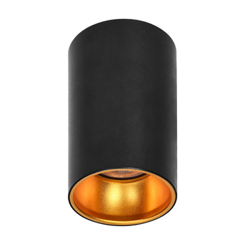 ELIZA, oprawa typu downlight, GU10, IP20, aluminiowa, czarno-złota