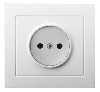 OSPEL KIER GP-1W/00 Gniazdo pojedyncze biały