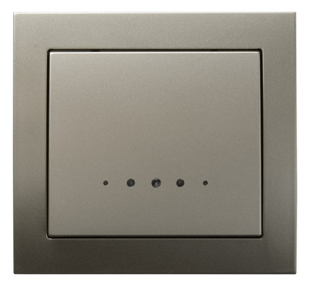 OSPEL KIER ŁP-12WS/45 Łącznik kontrolny z podświetleniem satyna