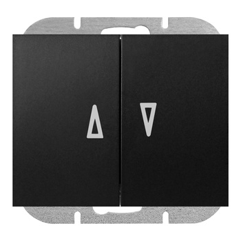 Łącznik roletowy p/t Onyx, 10A, 250V, WP-10O, czarny