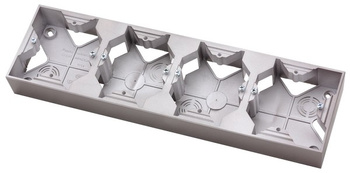 OSPEL IMPRESJA PNP-4Y/23 Puszka instalacyjna poczwórna tytan