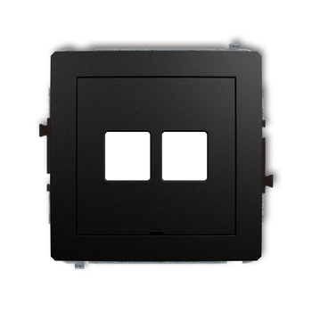 KARLIK DECO 12DGMBO-2P  Gniazdo multimedialne podwójnego bez modułu