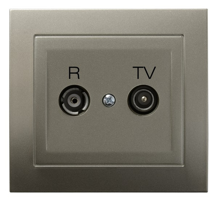 OSPEL KIER GPA-10WPZ/45 Gniazdo RTV zakończeniowe satyna