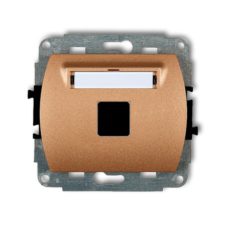 KARLIK TREND 8GM-1P  Gniazdo multimedialne pojedynczego bez modułu (standard Keystone)