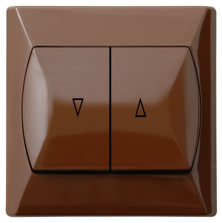 OSPEL AKCENT ŁP-7A/24 Łącznik żaluzjowy, zwierny brąz