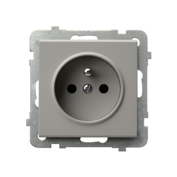 OSPEL SONATA GP-1RZ/m/82 Gniazdo pojedyncze z uziemieniem kaszmir