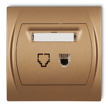 KARLIK LOGO 8LGT-1  Gniazdo telefoniczne pojedyncze 1xRJ11