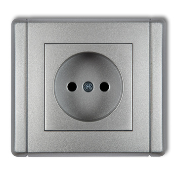 KARLIK FLEXI 7FGP-1p  Gniazdo pojedyncze bez uziemienia 2P (przesłony torów prądowych)