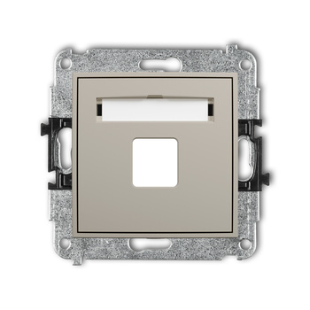 KARLIK ICON 60IGM-1P Mechanizm gniazda multimedialnego pojednczego bez modułu (standard Keystone)
