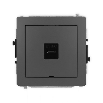 KARLIK DECO 28DGUSBBO-7  Gniazdo pojedyńcze  1xUSB C-C