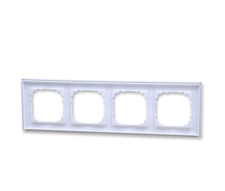 Kontakt Simon 55 line tr4/111 ramka 4-krotna biały mat