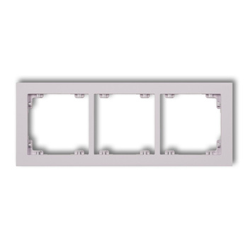 KARLIK DECO 41DR-3 Ramka uniwersalna potrójna z tworzywa DECO Pastel Matt
