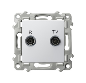 OSPEL SZAFIR GPA-10ZPZ/m/00 Gniazdo RTV zakończeniowe 10-dB biały