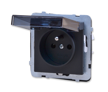 Ospel sonata gph-1rz/m/33/d gniazdo bryzgoszczelne z uziemieniem