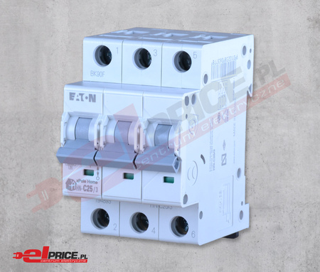 Eaton hn-c25/3 wyłącznik nadprądowy 3p c 25a 6ka ac