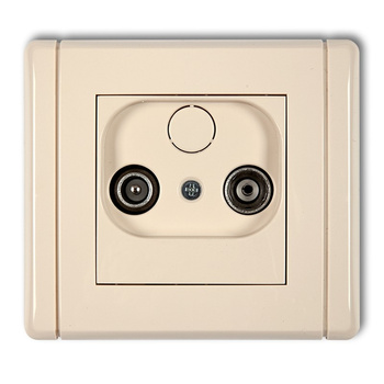 KARLIK FLEXI 1FG9P  Gniazdo abonenckie RTV przelotowe 9dB