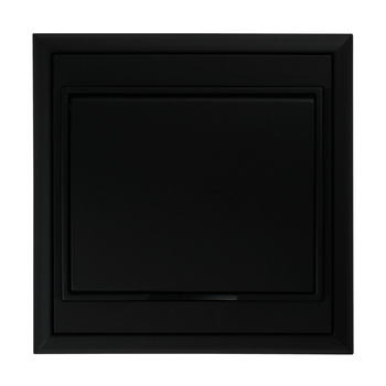 Gniazdo pojedyncze p/t 2P+Z, Schuko, bryzgoszczelne z klapką Luna, 16A, 250V, PT-17LH, czarny