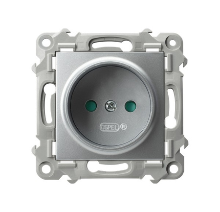 OSPEL SZAFIR GP-1ZP/m/18 Gniazdo pojedyncze z przesłonami torów srebro