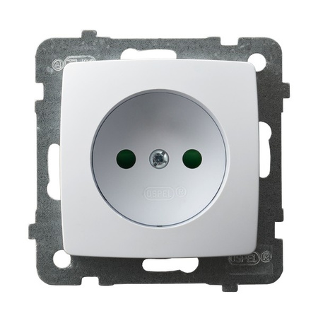 OSPEL KARO GP-1SP/m/00 Gniazdo pojedyncze z przesłonami torów prądowych