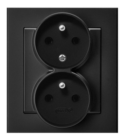 OSPEL SONATA GP-2RC/33 Gniazdo podwójne z/u niezamienność faz