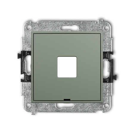 KARLIK MINI 61MGMBO-1P Mechanizm gniazda multimedialnego pojedynczego bez modułu, bez pola opisowego (standard Keystone)