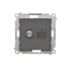 Kontakt-Simon 55 Gn. ant. „F” + RJ45 kat.6 (mod) TASFRJ45.01/149 Cz mat