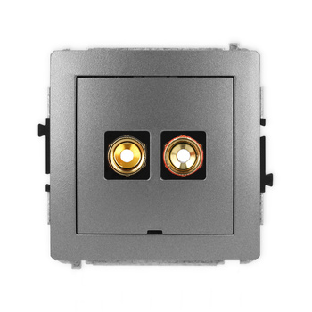 KARLIK DECO 11DGGBO-4  Gniazdo głośnikowe pojedyńcze