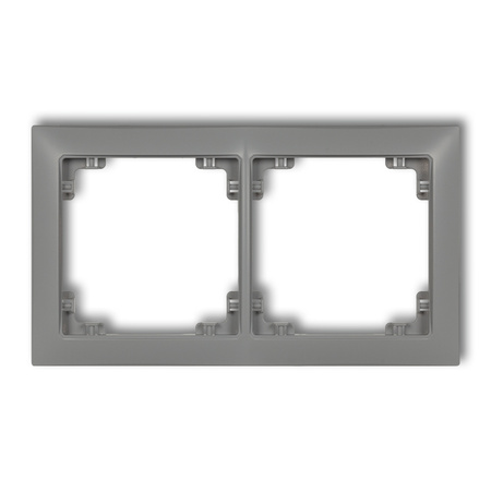KARLIK DECO 27DRSO-2 Ramka uniwersalna podwójna z tworzywa DECO Soft