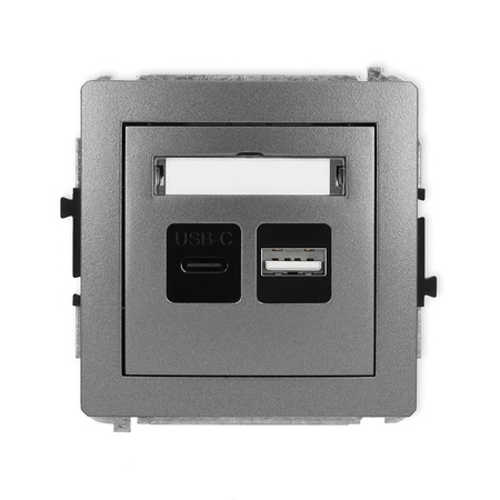 KARLIK DECO 11DCUSB-8  Ładowarka USB podwójna  USB C + USB A