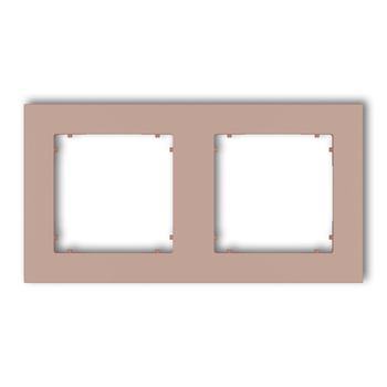 KARLIK MINI 62MR-2 Ramka uniwersalna podwójna kwadratowa z tworzywa