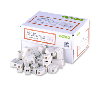WAGO 224-112 ZŁĄCZKA OŚWIETLENIOWA 2x1-2,5mm 10szt