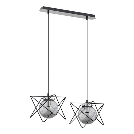 CORRADO 2P, lampa wisząca, E14 max. 2x 40W, chrom