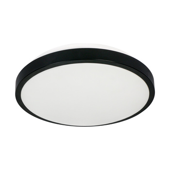 SELENE plafon 2xE27, max. 2x60W, czujnik mikrofalowy, IP54, czarny