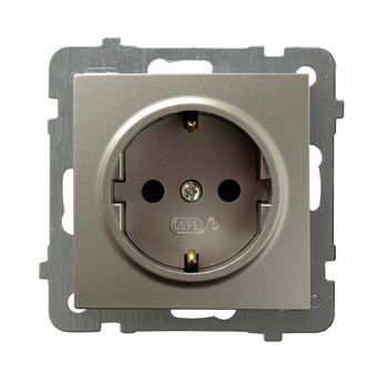 Ospel as GP-1GS/m/45 Gniazdo pojedyncze z uziemieniem schuko