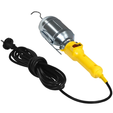 Plastrol Lampa warsztatowa z wyłącznikiem LWP-1/5 IP20 E-27 5m W-98571