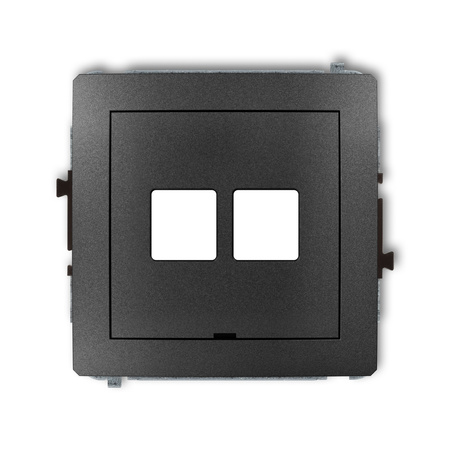 KARLIK DECO 11DGMBO-2P  Gniazdo multimedialne podwójnego bez modułu