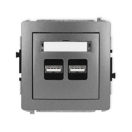 KARLIK DECO 11DCUSB-6  Ładowarka USB podwójna  2xUSB A