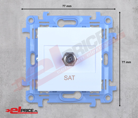Simon 10 casf1.01/11 gniazdo antenowe sat pojedyn. Typ f białe
