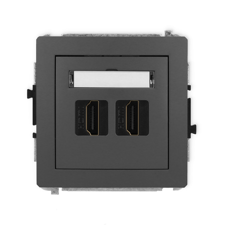 KARLIK DECO 28DHDMI-6 Mechanizm gniazda podwójnego HDMI 2.1, 8K