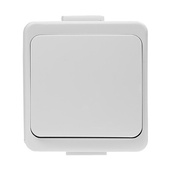 Łącznik zwierny n/t 10A, 250V, światło/dzwonek IP44, SMART, biały